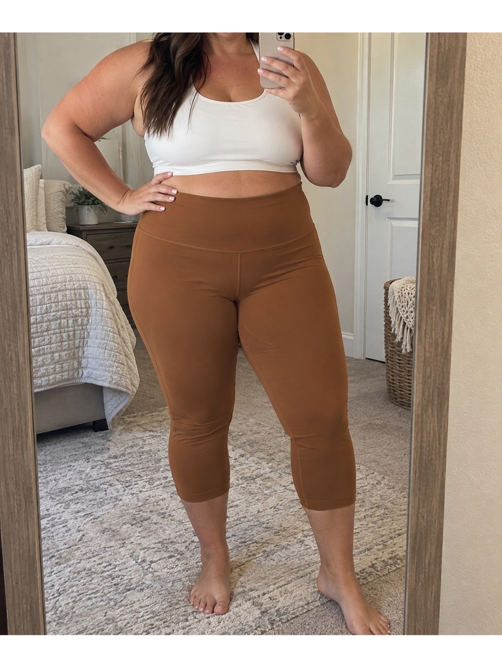 Like New Lululemon Align High-Rise Crop 21" Copper Brown